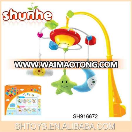 Baby mobile Projective bed bell baby musical rotation toys soft baby toys